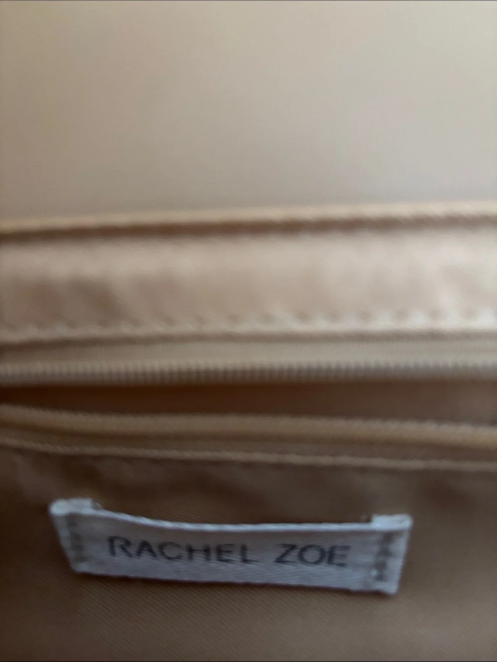 Rachel Zoe Tan Shoulder Bag with Gold Hardware - Picture 2 of 7